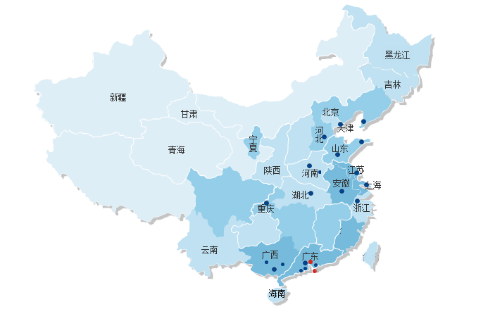 世纪泰锋全 国办事处分布图